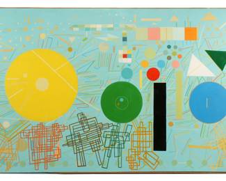 Lot 123: Large Alexander Ney Modernist Abstract Painting