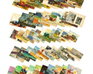 Lot 292: 49 Loran Wilford Landscape Watercolors