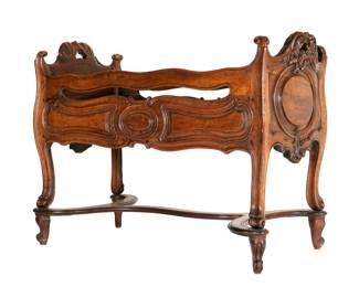 Lot 213A: 18th C French Carved Walnut Cellarette