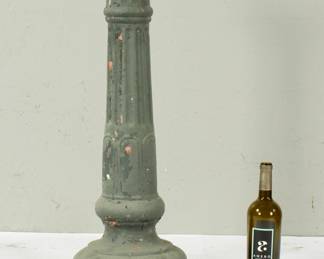 Lot 349: Painted Plaster Garden Pedestal Base