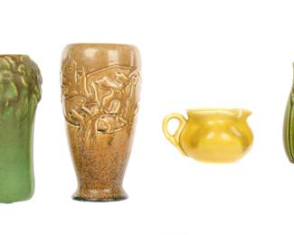 Lot 319: Four Pieces Rookwood Art Pottery
