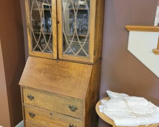 Drop down vintage secretary