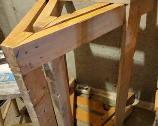 Sawhorses w/large custom top