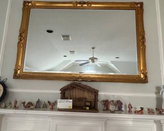 Glorious Gold Mantle Mirror