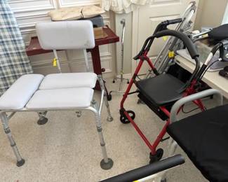 Multiple medical pieces of equipment