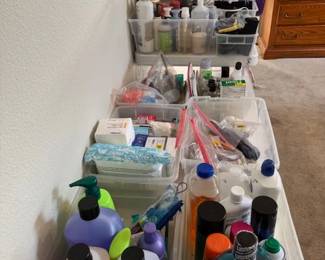 Lots of Bathroom Supplies