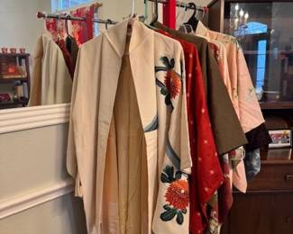 Long and Short Silk and Cotton Kimonos