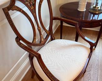 Pair of hand-painted chairs