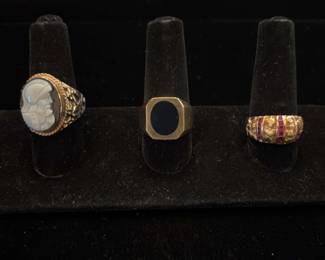 Three 14K Gold Rings
