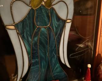Stained glass angel