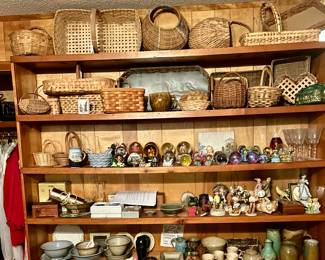 Baskets, pottery, music boxes and more