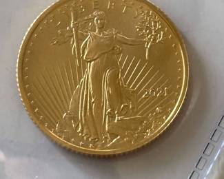 2021 1/4 Ounce American Gold Eagle Brilliant Uncirculated Condition