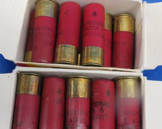 Lot 405. Two boxes of Federal seconds (48 total) 12-gauge {#}4 shotgun shells