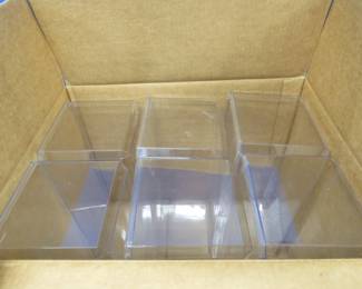 Lot 96. Full box of six used display boxes. 15 1/2" x 7" x 6 1/2". Includes six cardboard sleeves.