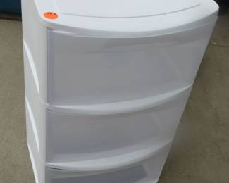 Lot 193. Plastic cabinet 22"W x 36"H x 20"D