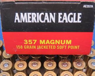 Lot 308. Partial box American Eagle 357 MAG cartridges