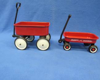 Lot 46. Two metal wagons
