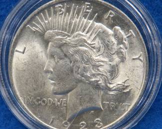 Lot 174. 1923 P Peace silver dollar