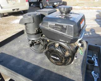 Lot 266. Kohler Command Pro 9.5 HP with a 1" horizontal shaft motor. Started right up for us.