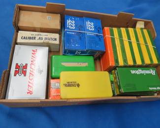Lot 440. Brass for reloading. Calibers as pictured. Most all boxes are full.
