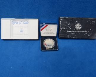 Lot 461. 1991 USO Proof Silver Dollar