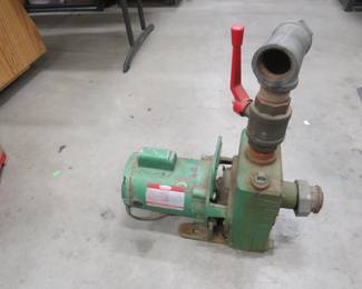 Lot 122. Teel shallow well pump with a Dayton 1/2 HP motor. Both untested.