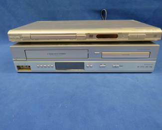 Lot 413. Phillips DVD player and a Phillips VCR/DVD player. Untested