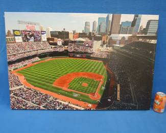 Lot 195. Framed Opening Day photo of Target Field. April 12 2010. 36" x 24"