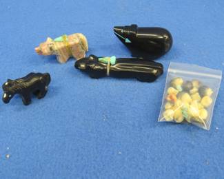 Lot 179. Zuni fetish figurines