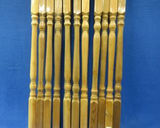 Lot 43. Eleven new cedar spindles. 36" x 2" x 2".