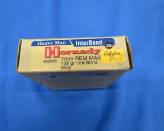 Lot 303. 20 Hornady 7mm REM MAG cartridges