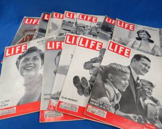 Lot 340. Sixteen Life magazines. All from 1950 and 1951.