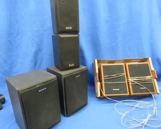 Lot 163. Three sets of untested speakers