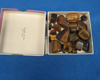 Lot 178. Polished Tiger Eye gemstones. 72.0 grams total.