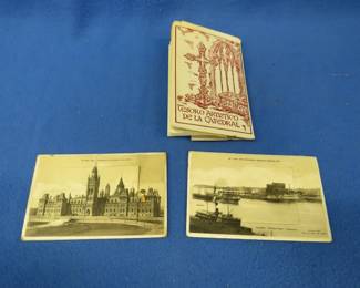 Lot 239. Three vintage foldout postcards from Ottawa Ont., St. John New Brunswick, and Rome Italy