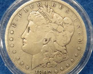 Lot 51. 1892 S Morgan silver dollar