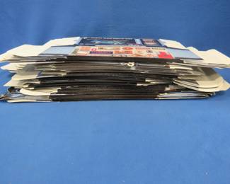 Lot 98. Over 70 cardboard sleeves for 13" x 5 1/2" x 5" plastic display boxes