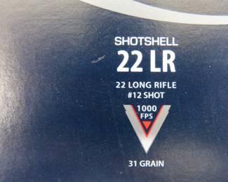 Lot 306. 20 CCI Shotshell 22LR {#}12 Shot cartridges