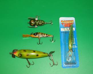 Lot 481. Heddon Deep Dive Tiger, and a NIP Luhr-Jensen Power Dive Minnow