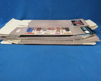 Lot 99. Over 30 cardboard sleeves for 15 1/2" x 7" x 6" plastic display boxes