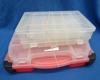 Lot 384. Three tackle trays