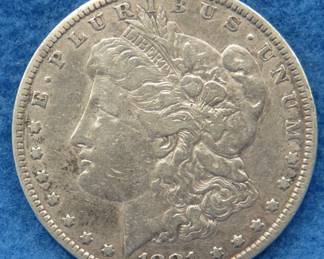 Lot 250. 1881 P Morgan silver dollar
