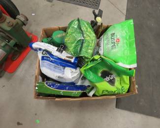 Lot 121. Grass seed, fertilizer and lawn chemicals