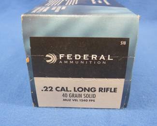 Lot 88. Federal 22LR. Full brick of 500 rounds. 10 boxes of 50 each.