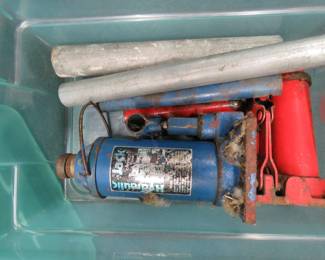 Lot 169. Two bottle jacks
