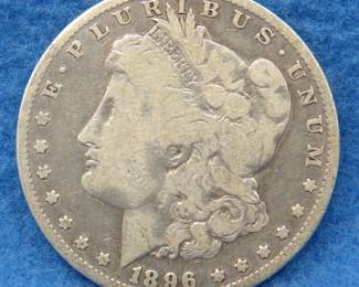 Lot 255. 1896 O Morgan silver dollar