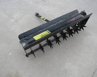 Lot 152. Brinly 30" pull-behind aerator. Matching detacher is in lot {#}199.
