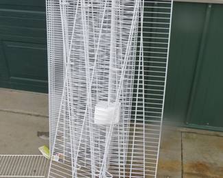 Lot 191. Seven new 4' x 12" wire shelves and three 4' x 20" new wire shelves