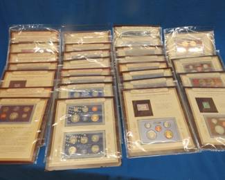Lot 469. Twenty-seven San Francisco proof sets for most years from 1981 through 2012.