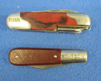 Lot 262. A Barlow pocket knife and an NRA Commemorative multi-tool.